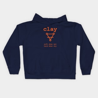 Alchemist symbol for Clay T shirt with definition Kids Hoodie